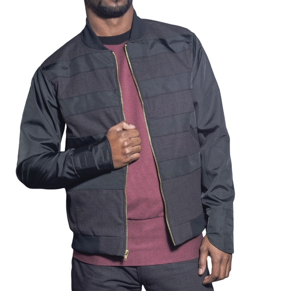 M. Laurex Water Resistant Bomber Jacket - Picture 2 of 4